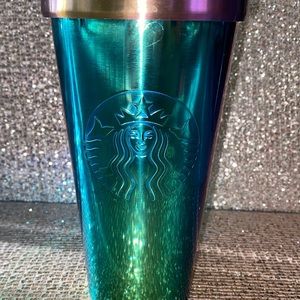 Medium-Sized Holographic Starbucks Metallic Cup